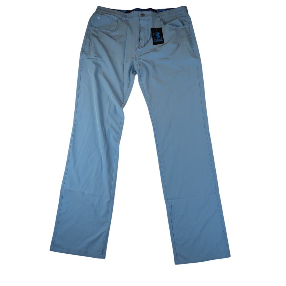 Scales Men's 40x30 All Tides Powder Blue Golf Pant Performance Lightweight $90